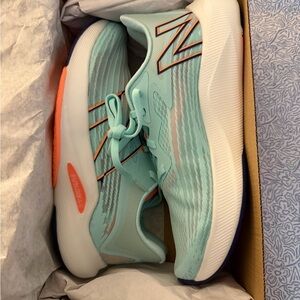New Balance Rebel V2 Aqua and Orange Running Sneakers